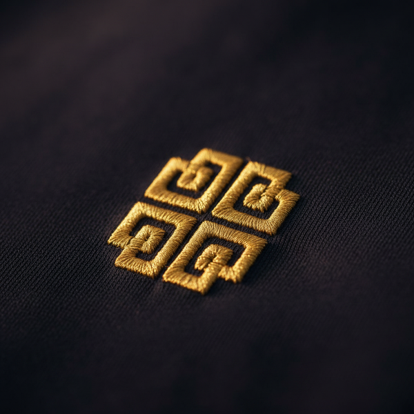 Close-up branding details